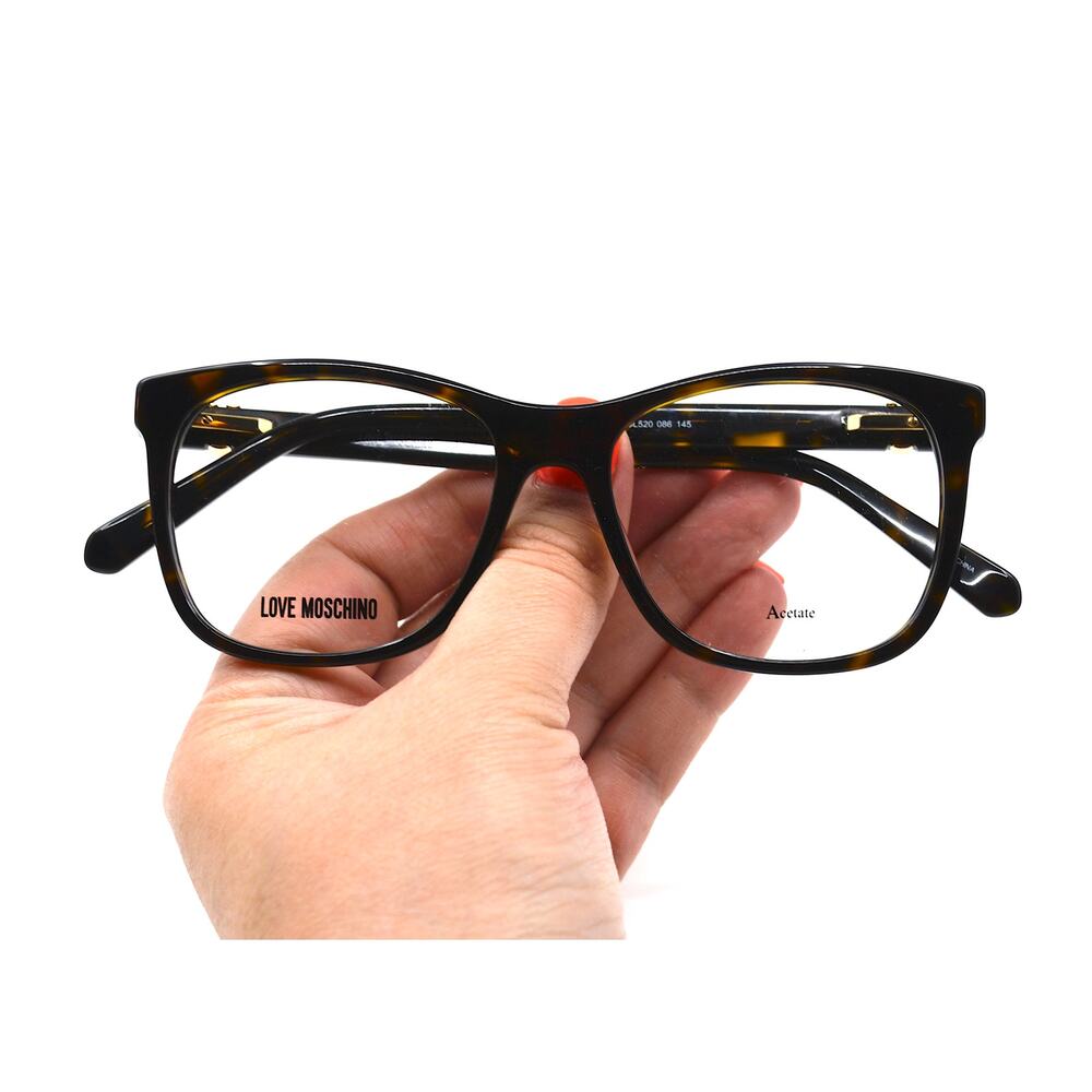NEW LOVE MOSCHINO MOL520 086 DARK HAVANA AUTHENTIC EYEGLASSES FRAME - Picture 10 of 11
